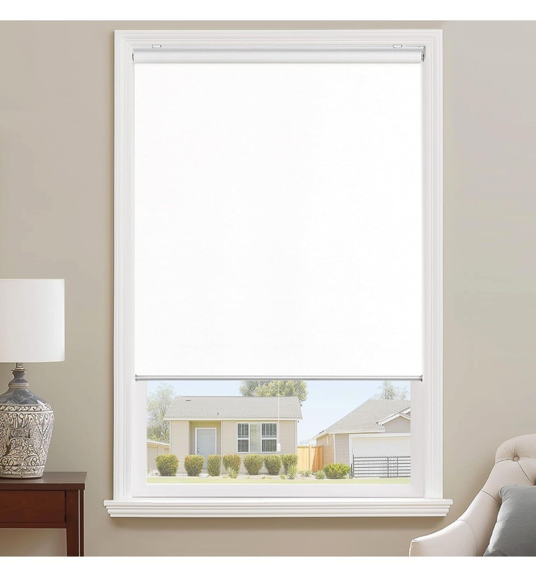 48x72 ChrisDowa 100% Blackout Roller Shade, Window Blind with Thermal In... - $29.69