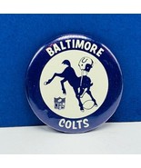 Sports pin button vtg NFL football pinback Baltimore Colts Johnny Unitas... - £23.29 GBP