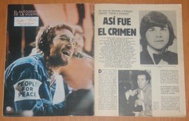 John Lennon Murdered 1980 Spain Tribute Magazine Saturday Graphic Beatles Death - £21.19 GBP