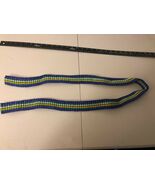 Handmade Nylon braided Men Women Belt Blue Green White Yellow 48in No Bu... - $22.18 CAD