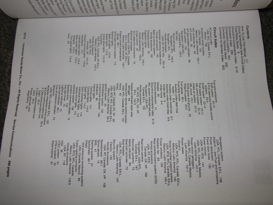 2009 HONDA RIDGELINE Service Shop Workshop Repair Manual Set W ETM OEM Item image 3