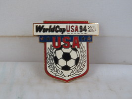 1994 World Cup of Soccer Pin - USA Shield Design by Peter David - Metal Pin - $15.00
