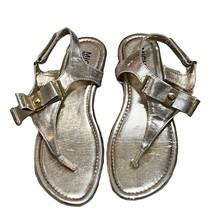 Michael Kors Gold Sandals Big Girls sz 2 - £9.03 GBP