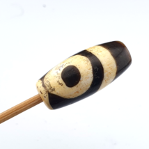 Vintage OLD Himalayan Indo Tibetan Eyes Dzi Amuleto Bead - €71,86 EUR