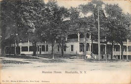 MONTICELLO-SULLIVAN COUNTY NEW YORK~MANSION HOUSE-MOORE &amp; GIBSON  POSTCA... - $5.61