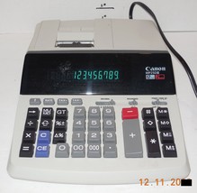 Canon MP25DIII 12 Digit Display Desk Calculator Adding Machine Two-Color - £38.46 GBP