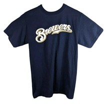 Milwaukee Brewers T Shirt Womens Size Medium Blue (Majestic) - £12.57 GBP