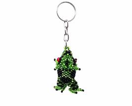 Mia Jewel Shop Frog Czech Glass Seed Bead 3D Figurine Keychain Metal Rin... - $15.83