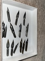 14 Vintage Pen Nibs Spencerian Pen Co. N.Y. The Barion Restrrbrook Palme... - $335.53 MXN