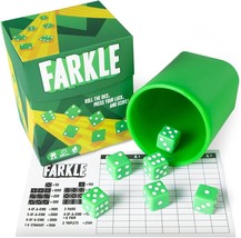 Farkle The Family Dice Game Fun Dice Game for Game Nights 1 Cup Dice 1 Player Ga - £16.89 GBP
