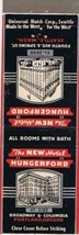 Matchbook Cover The New Hotel Hungerford Seattle Washington Portland Oregon - £2.29 GBP
