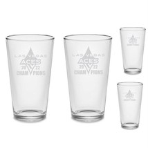 SET - Las Vegas Aces Champions 2022 Custom Pint Beer Glasses Etched Tumb... - $46.75+