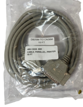 Vintage Parallel Printer Cable IEEE-1284 DB25M To CN36M 15FT - $184.53 MXN