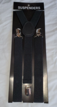 Suspenders Men Or Women Y-Shape Back Clip On Elastic Adjust Black Color New - $12.59