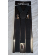 Suspenders Men Or Women Y-Shape Back Clip On Elastic Adjust Black Color New - £10.00 GBP