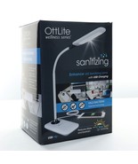 OttLite Wellness Series Sanitizing LED Desk Lamp w/ USB Charging NEW Ope... - $44.61