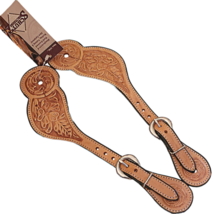 Schutz Bros Tooled Floral Leather Dovetail Light Buckaroo Vaquero Spur Straps - £103.90 GBP