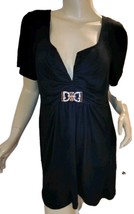 New Rosegal Short Sleeve  Top Black Size 16 - $191.80 MXN