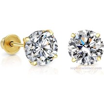 1.15 ct. Sparkling Lab-Created Diamond Stud Earrings in 14k Yellow Gold - $83.70