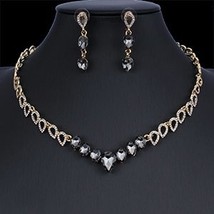 jiayijiaduo Crystal wedding jewelry set charm women&#39;s dress accessories ... - $31.72