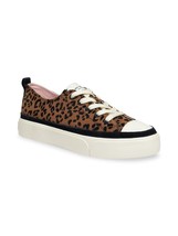 Kate Spade New York Kaia Women Lace Up Platform Sneakers Leopard Suede - $45.57