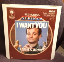RCA SelectaVision VideoDiscs CED Vintage Movie Disc Bill Murray &quot;Stripes&quot; - $23.75
