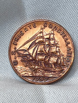 U.S. Frigate Constellation Bronze Coin Token Medal 1797 From 1st Navy Ship - £23.67 GBP