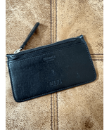 Shinola Coin &amp; Card Pouch Black Leather ELU Monogram $115 - $669.60 MXN
