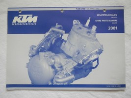 2001 KTM Spare Parts Manual Engine Motor 125 / 200 SX MXC EXC English Ge... - $26.32