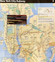 Official New York City Current Edition Mta Nyc Subway &amp; Lirr Train Map 23&quot; X 28&quot; - £3.11 GBP