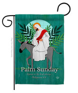 Rejoice Palm Sunday Garden Flag Faith 13 X18.5 Double-Sided House Banner - £15.96 GBP
