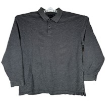 IZOD Men&#39;s Black Long Sleeved Polo Shirt Size XL - $15.80