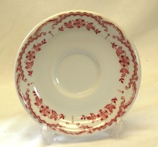 Sterling Saucer Red Floral Band Restaurant Ware Vitrified China USA - £13.35 GBP