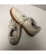 NoBull Trainer Shoes Womens 7.5 Mens 6 Ivory Gum Canvas Lace Up Sneakers - $27.44