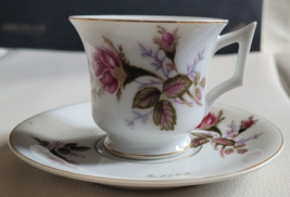 2 Pcs. Unbranded Teacup and Saucer Flowers 2 1/4 Inch Cup Collectible Nice - $14.99