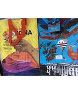 2 Trader Joe&#39;s WASHINGTON DC &amp; ARIZONA Tote Bag White House Eagle HUMMIN... - $9.95