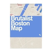 Brutalist Boston Map: Guide to Brutalist Architecture in Boston Area Grimley, Ch - $9.00