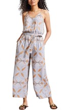 Tribal button front jumpsuit in Carmel color/print - £56.00 GBP