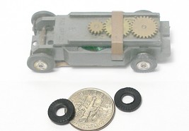 2PC Aurora Model Motoring Slot Car THUNDERJET 500 T-Jet TIRES NEWLY ISSU... - £1.99 GBP