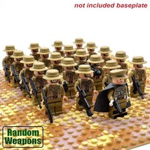 21pcs/set WW2 Military UK Army Britain Troops Soldiers Minifigures Block Toys - £19.49 GBP