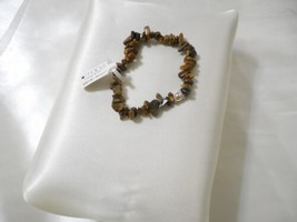 Department Store 6.5 &quot;Tigers Eye Sterling Silver Bead Stretch Bracelet A1024 $40 - $21.11