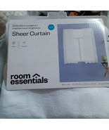 White Crinkle 40X63 - Room Essentials curtains new in package - £5.43 GBP