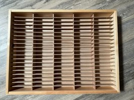 Napa Valley Box Company VTG 100 Cassette Tape Wood Storage Holder Wall Hanging - £56.27 GBP