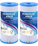 Whole House Pleated Sediment Filter For Well Water, Pureplus 10&quot; X 4.5&quot;,... - £35.12 GBP