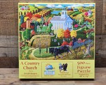 SunsOut Jigsaw Puzzle - A COUNTRY CHURCH - 500 Piece Eco Friendly - SHIP... - $18.97