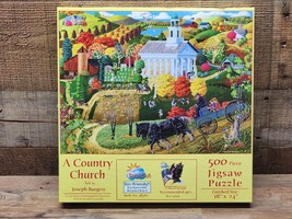 SunsOut Jigsaw Puzzle - A COUNTRY CHURCH - 500 Piece Eco Friendly - SHIP... - £15.03 GBP