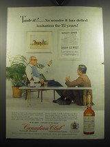 1957 Canadian Club Whisky Ad - Taste it!.. no wonder it has defied imitation - £14.46 GBP