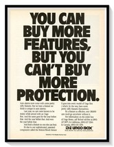 The Ungo Box Car Alarm Print Ad Vintage 1989 Magazine Advertisement - £7.66 GBP