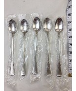 NEW set of 5 Oneida Community PATRICK HENRY Stainless 7.5” ICE TEA SPOONS  - $932.85 MXN
