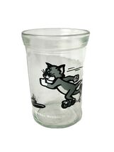 VINTAGE 1990 Welch&#39;s Tom &amp; Jerry Jelly Jar Glass Roller Skating 4” Cat M... - $135.10 MXN